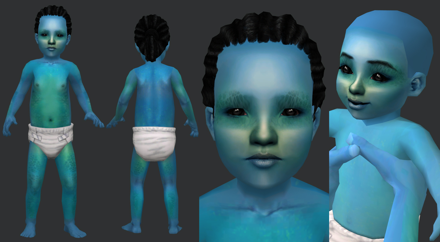 sims 2 alien skin