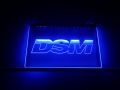 CNC Engraved DSM LED Sign - BLUE